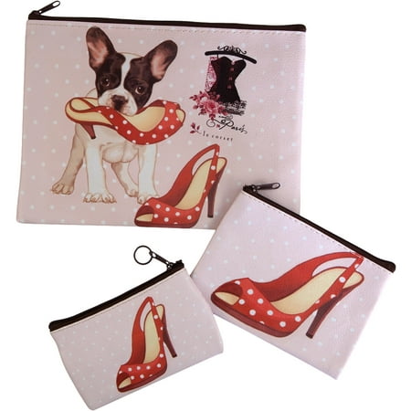 Naughty Dog With Red Shoes Purses Set