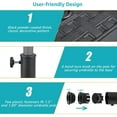 thumbnail image 5 of Patio Market Umbrella Base, Heavy Duty Square Outdoor Stand, Resin Holder for Garden Beach Deck, 26.5lb, Black, 5 of 7