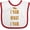 White and Red, variant on Inktastic Thanksgiving I Yam What I Yam Funny Boys or Girls Baby Bib