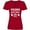 Red, variant on Inktastic Wisconsin Awesome Since 1848 Women's V-Neck T-Shirt
