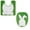 Green, variant on Binwennn Bathroom Memory Foam Rug Set No Bath Mats for Bathroom Easter White Bunny Rabbit Bathroom Rug Toilet Seat Lid Cover Soft Non Absorbent Shower Washable Home Decorative