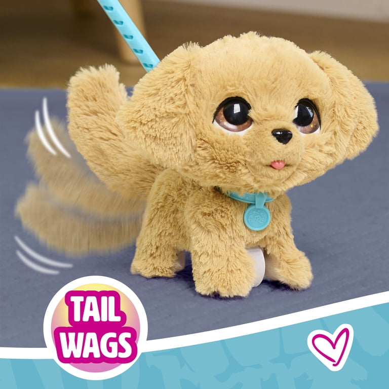 furReal, Interactive Toy Dog, Wag-A-Lots Golden Retriever, 8 inch