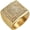 styleA, variant on Men's Gold Plated Square Signet Ring Cubic Zirconia Inlaid Bling Retro Hip Hop Punk Iced-Out Ring Jewelry for Women and Men