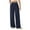 05# Dark Blue, variant on Womens Dress Pants Wide Leg Stretchy Work Pants with Pockets Elastic Waist Pleated Front Business Casual Slacks Black XL