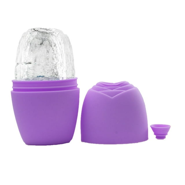Ice Face Roller Safe Soft Convenient Comfortable Reusable Skin Caring Handheld Eye Puffiness Relief Ice Facial Silicone Mold Birthday Gift