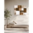thumbnail image 5 of Brown Geometric Wall Art for Living Room,Canvas Picture Wall Decor for Bathroom Bedroom,Vintage Oil Painting Contemporary Painting Artwork for Office Kitchen Hallway Dining Room Home Decor 24"x32", 5 of 8