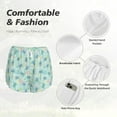 thumbnail image 6 of Picia Sea Turtle Pattern Women's 2 in 1 Athletic Running Shorts High Waisted Workout Casual Gym Sweat Shorts with Comfy Liner Zipper Pockets-XX-Large, 6 of 9