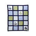 thumbnail image 2 of Nautica Kids Zachary 7-Piece Patchwork Sailboats Nursery Crib Bedding Set, Navy/Sage/Light Blue/White, 2 of 5