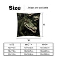 thumbnail image 5 of Crocodile Covers Inserts with Unique Patterns - Set of 2 Chair Pillow Covers, Available in 16x16, 18x18, 20x20 Inches for Any Occasion, 5 of 6