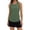 Army Green, variant on Women's Summer Workout Tank Tops | Sleeveless Racerback Crewneck Casual Loose Fit Running Gym Athletic Shirts