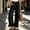 Black, variant on Woman Fashion Ruffle Hem Pant Summer Elastic Waisted Straight Wide Leg Button Ruffle Harem Palazzo Pant with Pockets(Army Green,M)