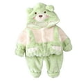 thumbnail image 2 of Esaierr Baby Fleece Tops Pants Set for Toddler Boys Winter Sweatshirt Pants 2PCS Set with Hooded Warm Outfits for 1-5Y, 2 of 5