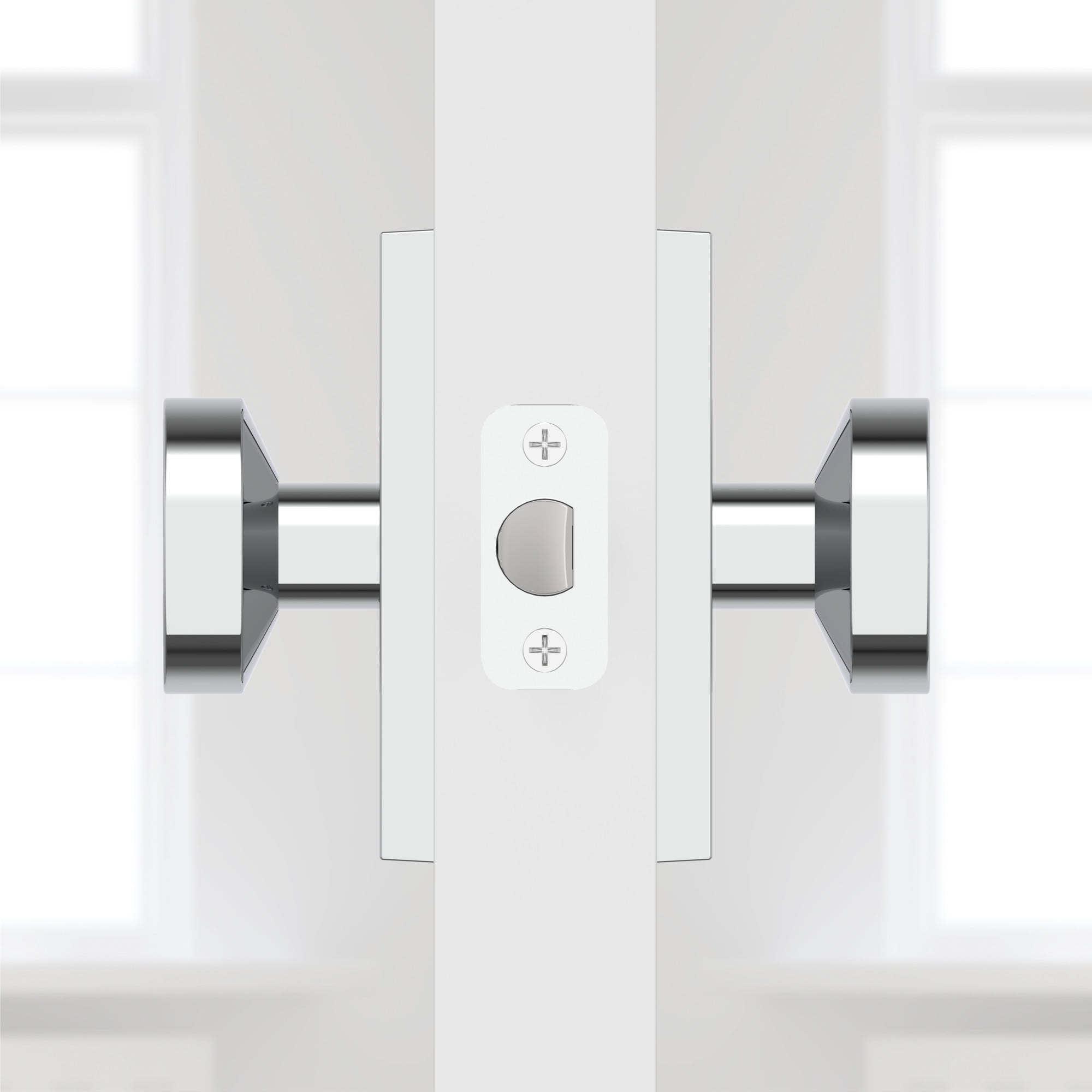 Baldwin PSCONCFR044 Contemporary Passage Door Knob Set - Brass