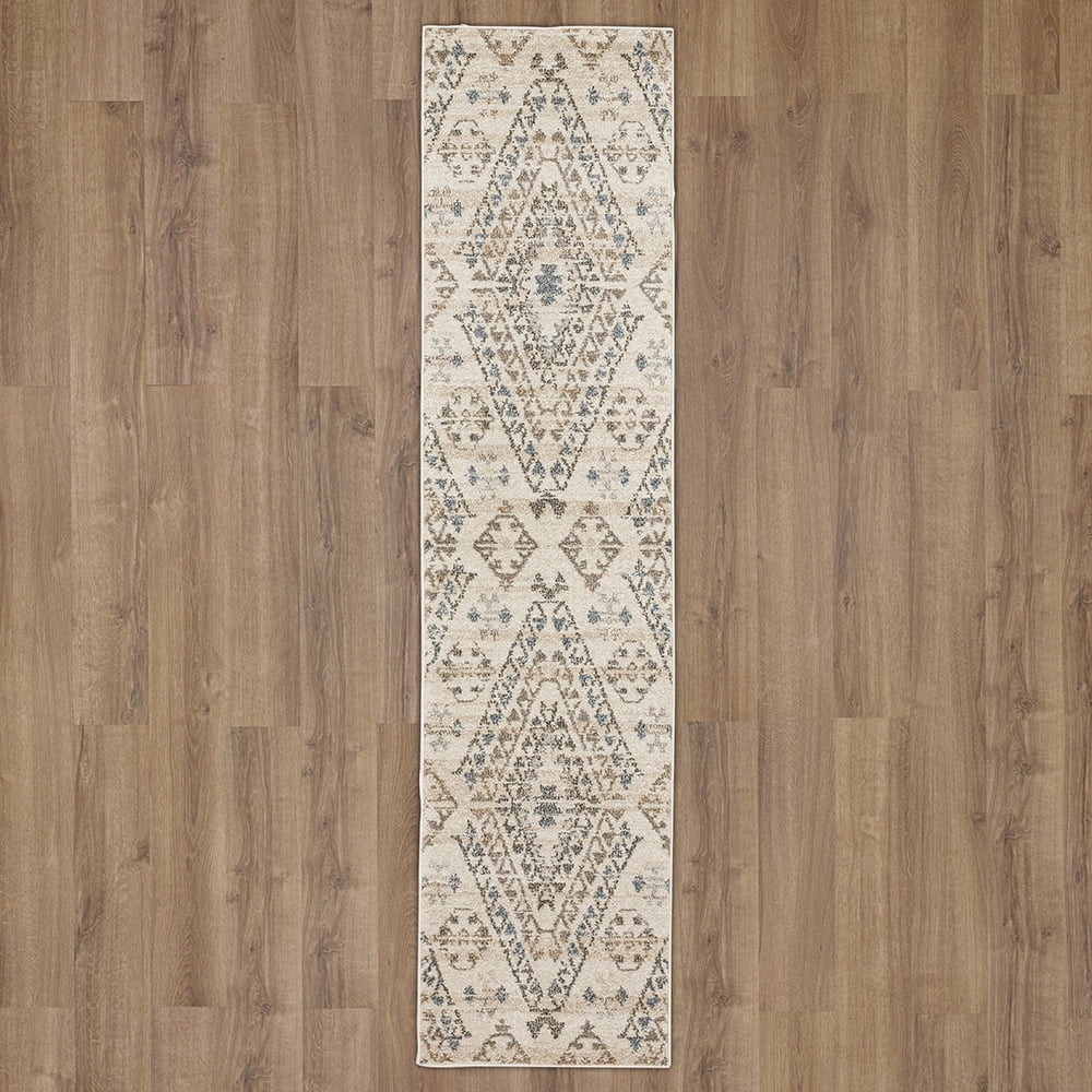 Mohawk Home Onslow Indoor Geometric Runner Rug, Grey, 1'11" x 10'