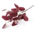 thumbnail image 1 of Otoño rojo hojas de eucalipto simuladas color Morandi salón de bodas arreglo floral rama de olivo hojas de eucalipto simuladas de 3 tenedores, 1 of 5