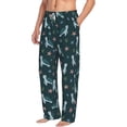 thumbnail image 2 of Uemuo Cute Turtle Pattern Men's Wide Leg Palazzo Lounge Pants with Pockets Light Weight Loose Comfy Casual Pajama Pants-Small, 2 of 9