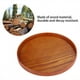 thumbnail image 5 of Bandeja redonda para servir de madera bandeja para servir de madera Natural plato de madera platos para servidor de comida y té plato para bebidas y agua ANGGREK  Otros, 5 of 8
