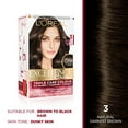 thumbnail image 2 of L'Oreal Paris Darkest Brown Hair Color, 72ml+100g, 2 of 4