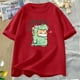 thumbnail image 3 of Camisetas de dinosaurio y gato, divertidas camisetas de algodón de manga corta para mujer y hombre, camisetas casuales de verano con cuello redondo, camisetas gráficas Harajuku, ropa de calle, 3 of 5