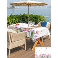 thumbnail image 5 of Outdoor Tablecloth with Umbrella Hole for Patio/Picnic/Party/Camping, Spring Tulips Waterproof Table Cloth Rectangle Table Cover Washable, Colorful Floral Spring Farmhouse (54"x 80"), 5 of 8