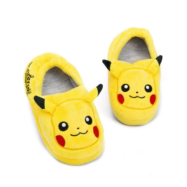 Pokémon Chaussons Enfant Garcon Pikachu Pantoufles Fantaisie Chausson Mixte  Enfant 28-38 (Jaune, 29 EU) : : Mode