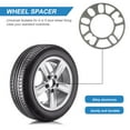 thumbnail image 5 of Ortofally 4pcs 5mm Wheel Spacers Shims Plate Frame Alloy Aluminum for Universal Auto Car Wheel Spacers Accessories, 5 of 11