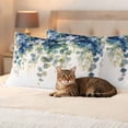 thumbnail image 3 of Outdoor Pillow Covers Green Eucalyptus Leaf Waterproof Pillow Cases 20x12 Set of 2, Watercolor Leaves on White Throw Pillow Cover Pillowcase for Patio Balcony Couch Garden, 3 of 9