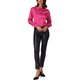 thumbnail image 2 of INSPIRAR CHIC Blusas de Satén para Mujeres con Mangas Largas Abullonadas Cuello Mock Elegantes Lazos Camisas de Trabajo Casual de Negocios M Rojo Rosa, 2 of 6