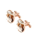 thumbnail image 2 of Fox Men's Stainless Steel Cufflinks Set for Formal Attire, Weddings, and Business Events, 2 of 6