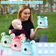 thumbnail image 4 of Blue Blue Frog Bubble Blower Machine With Flashing Lights Kids Outdoor Toy, 4 of 4