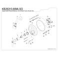 thumbnail image 3 of Kingston Brass KB26310MLSO Single-Handle Pressure Balanced Shower Faucet, Polished Chrome, 3 of 4