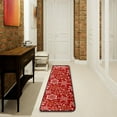 thumbnail image 3 of Dreamtimes Christmas Snowflakes Hallway Runner Rug 2'x6' Kitchen Rug with Rubber Backing Red Non Slip Entryway Rug Runner Washable Soft Area Rug for Hallway Bedroom Kitchen Decor, 3 of 6
