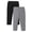 Black, variant on Baby Girls Leggings Pants 2 Pack Cotton Knit Toddler Print Solid Multipack Stretchy Soft Multicolor 12-18 Months