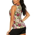 thumbnail image 2 of Goofa Tulips Flowers Printed Womens Workout Tops for Women Sleeveless Yoga Shirts Athletic Running Tank Tops Sleeveless Gym Clothes Workout Apparel-Small, 2 of 9