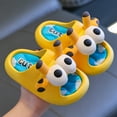 thumbnail image 3 of LIIPEE Boys Girls Slippers Summer Fashion Cute Cartoon Open Toe Non- Soft Sole Shoes Baby Comfort Daily Slipper,Yellow,10.5-12 Years, 3 of 3