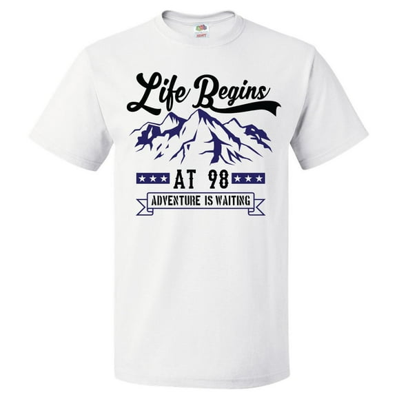 98th Birthday Gift For 98 Year Old Life Begins T Shirt Gift