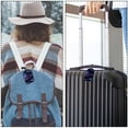 thumbnail image 5 of Square 2Pack PU Leather Halloween Witch Hat Cruise Luggage Tag with Privacy Cover and Name ID Tag for Travel Handbags Backpacks Luggage Tags, 5 of 6