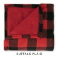 thumbnail image 3 of Sunbeam Red Black Buffalo Plaid Fleece Electric Heated Throw, 50" x 60", 3 Heat Settings, Fast Heating, Warming Throws with Auto-Shut Off, Machine Washable, 3 of 7