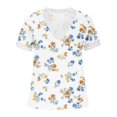 thumbnail image 4 of Birdeem Mode Femmes Été Col en V Manches Courtes T-Shirt Imprimé Décontracté Blouse, 4 of 12