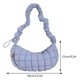 thumbnail image 5 of Bolso bandolera para mujer, bolso de mano informal plisado con nube para mujer, bolso de mano sencillo para chicas, 5 of 9