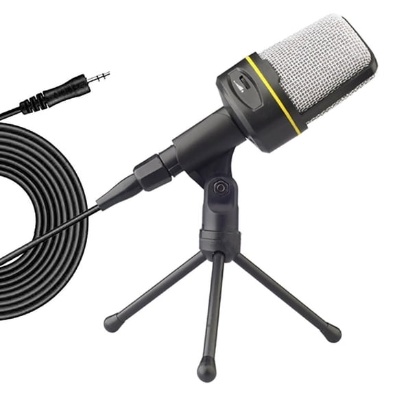 F-920 Professional Condenser Microphone with Tripod Stand 3.5mm Port Gaming Mic