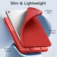 thumbnail image 5 of Compatible with iPad (A16) 11th Generation Case 11 Inch 2025, for iPad 10th Generation Case 10.9 Inch 2022 with Pencil Holder, Slim Trifold Stand Protective Cover with Soft TPU Back, Red, 5 of 15