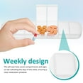 thumbnail image 6 of Soimiss 2Pack Small Travel Pill Case Moisture Resistance Assorted Color PP for Daily Use, 6 of 7