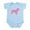 Sky Blue, variant on CafePress - Pink French Bulldog Infant Bodysuit - Baby Light Bodysuit, Size Newborn - 24 Months