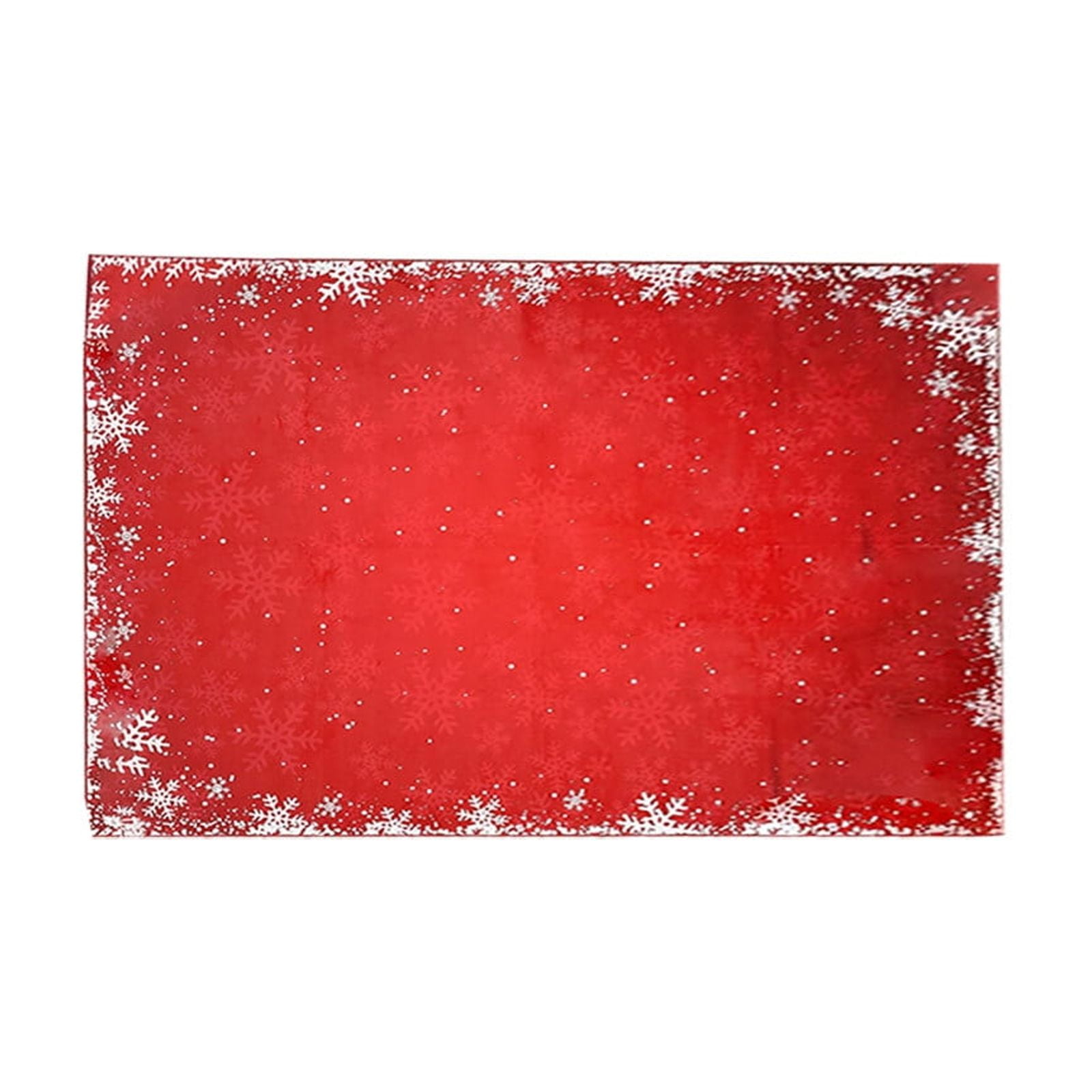 Xuniizn Christmas Door Mat Xmas Welcome Christmas Mat Non-Slip and Washable Winter Doormat Rubber Back Snowflakes Door Mat Rugs for Indoor Outdoor, Christmas Decorations for Home