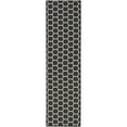 thumbnail image 2 of Nourison Twist Reversible 2'2" x 8' Black Modern Rug, 2 of 9