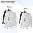 thumbnail image 3 of Bixox Strawberry Printing Canvas Backpack Lightweight Casual Travel Backpack School Backpack Fits 15.6 Inch Notebook, 3 of 5