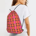 thumbnail image 6 of XMXT Unisex Drawstring Backpack for Women Men, Colorful Broadway Prints Waterproof Gym Bag String Bags for Shopping Sport Travel, s, 6 of 8