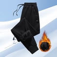 thumbnail image 2 of Women's Thermal Leggings Leisure Long Pants Autumn And Winter New Sports Korean Version Of The Plus Fleece Thick Zipper Sweatpants, Women's Thermal Underwear Bottoms L, 2 of 4