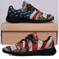 thumbnail image 3 of God Bless America ChriStan Cross American flag Shoes Sneakers Black Size 8.5, 3 of 7
